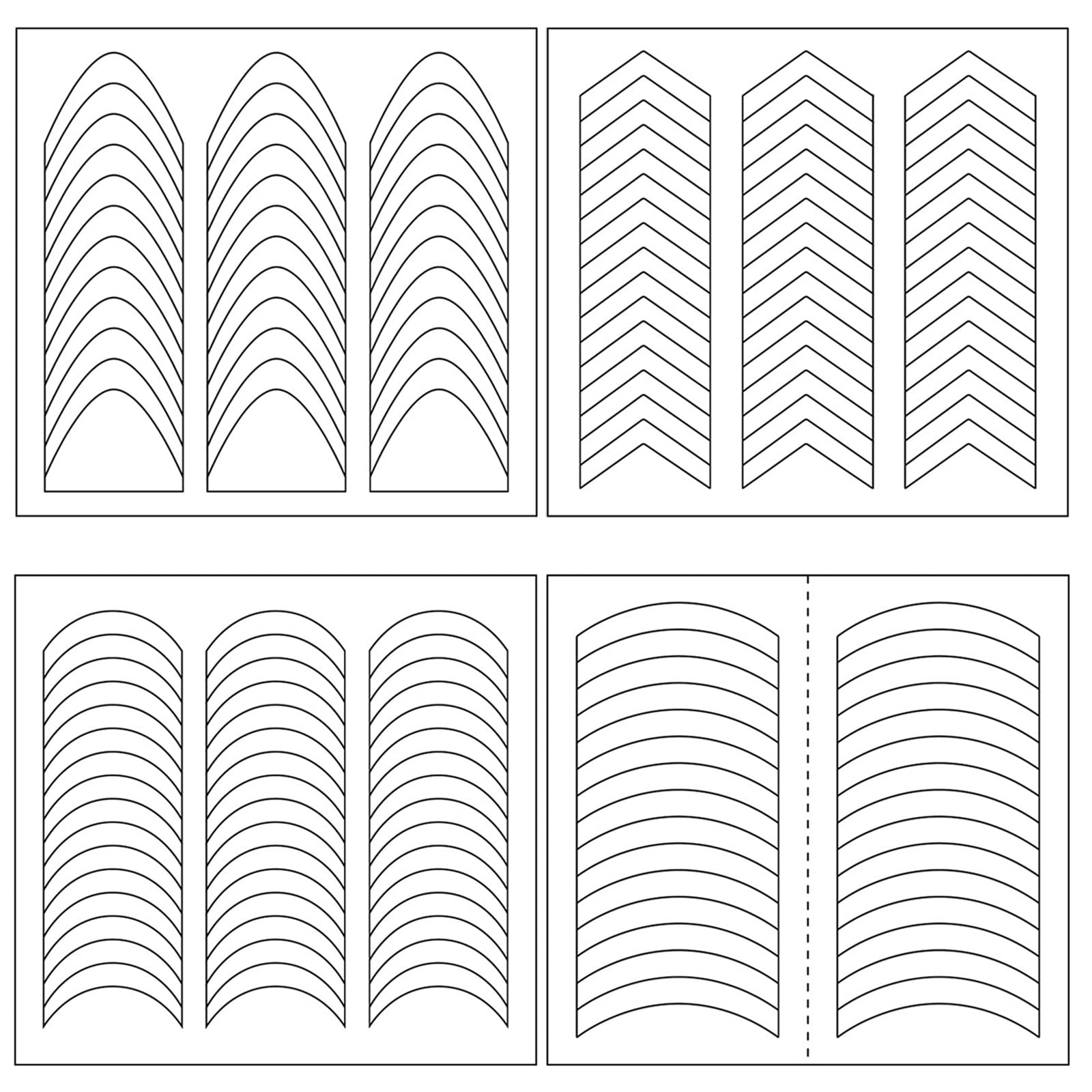 Printable French Tip Template
