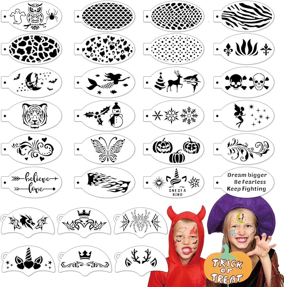 Printable Face Painting Templates