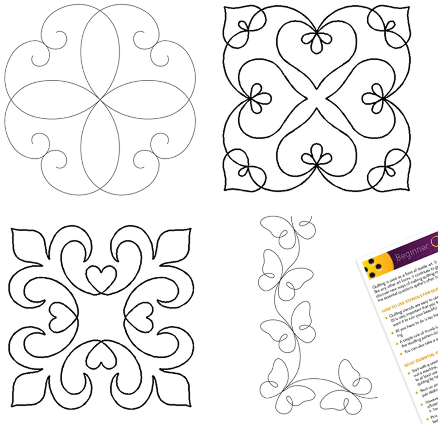 Easy Printable Machine Quilting Templates For Beginners