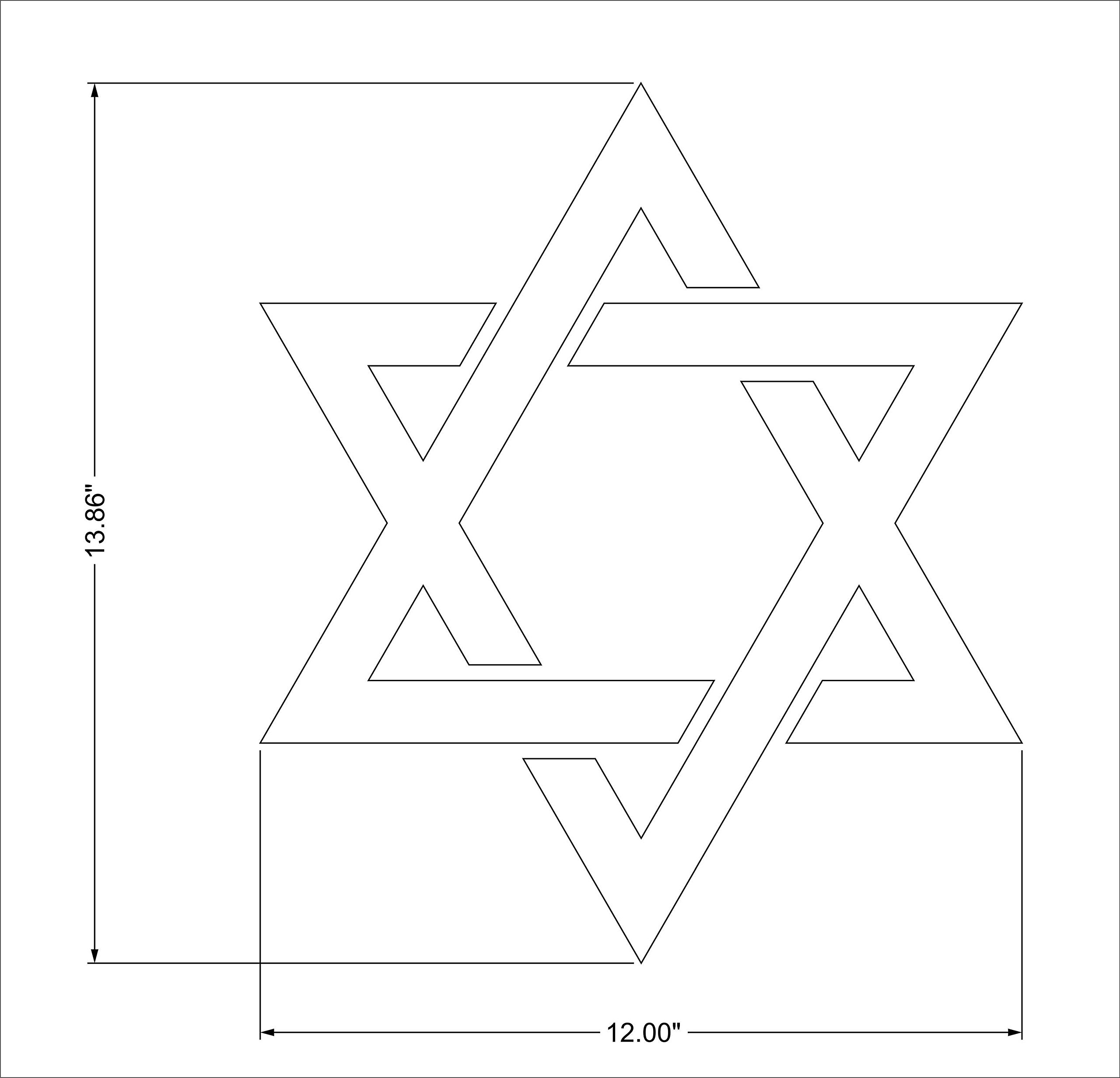 Printable Star Of David Template