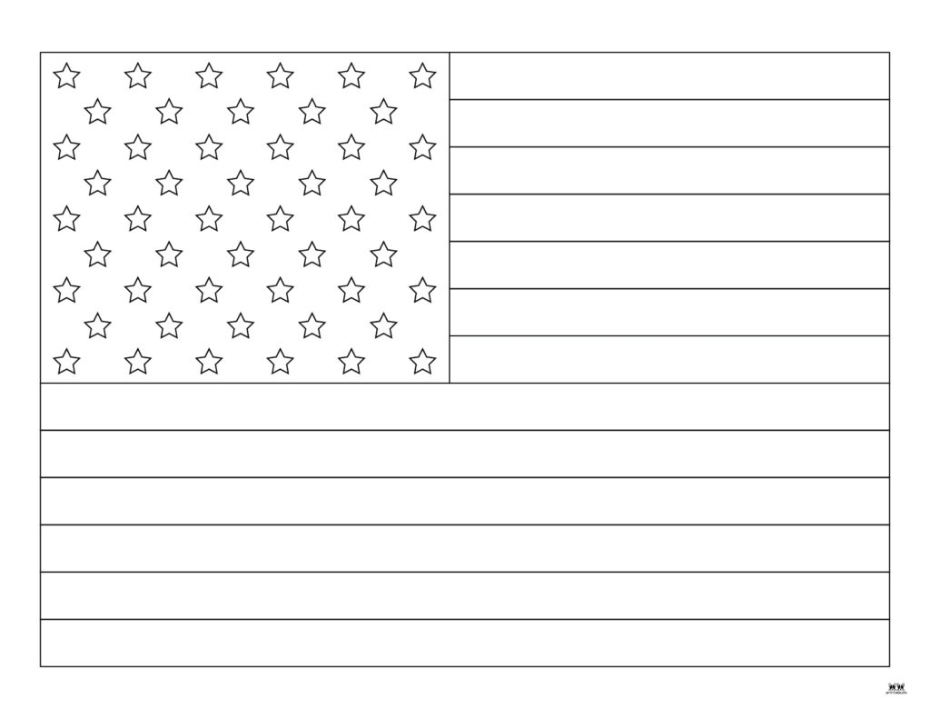 American Flag Template Printable