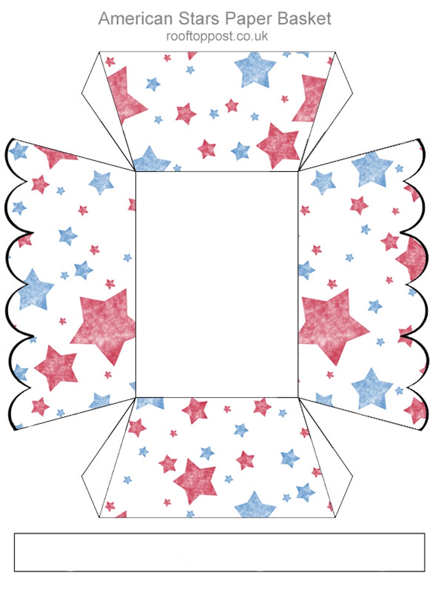 Printable Paper Basket Template