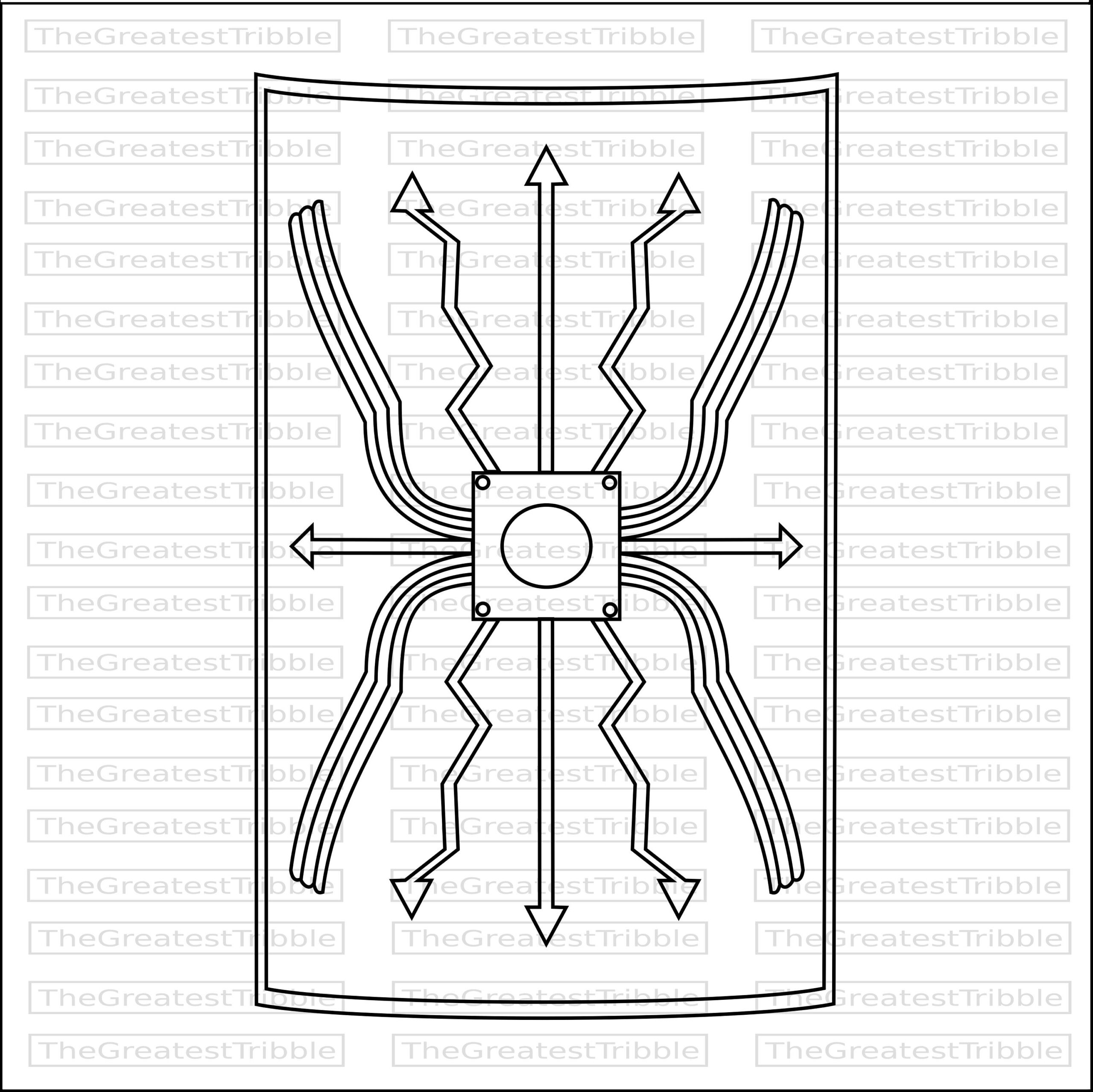 Printable Roman Shield Design Template