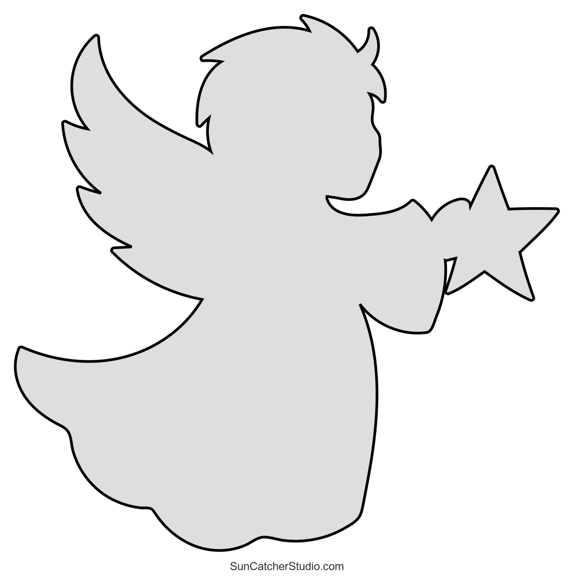 Angel Templates And Stencils Free Printable Patterns DIY Projects Patterns Monograms Designs Templates
