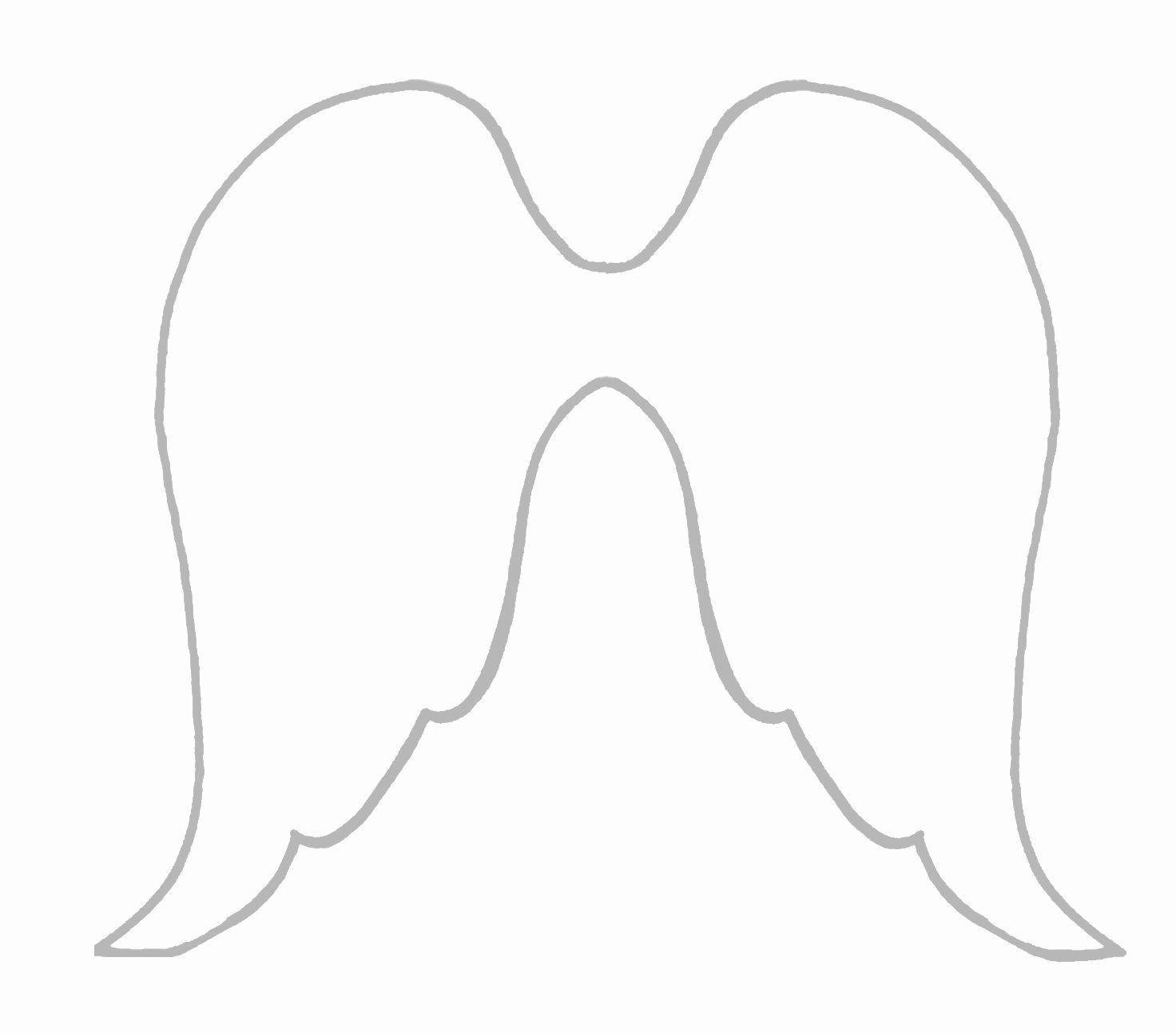 Angel Wing Template Printable