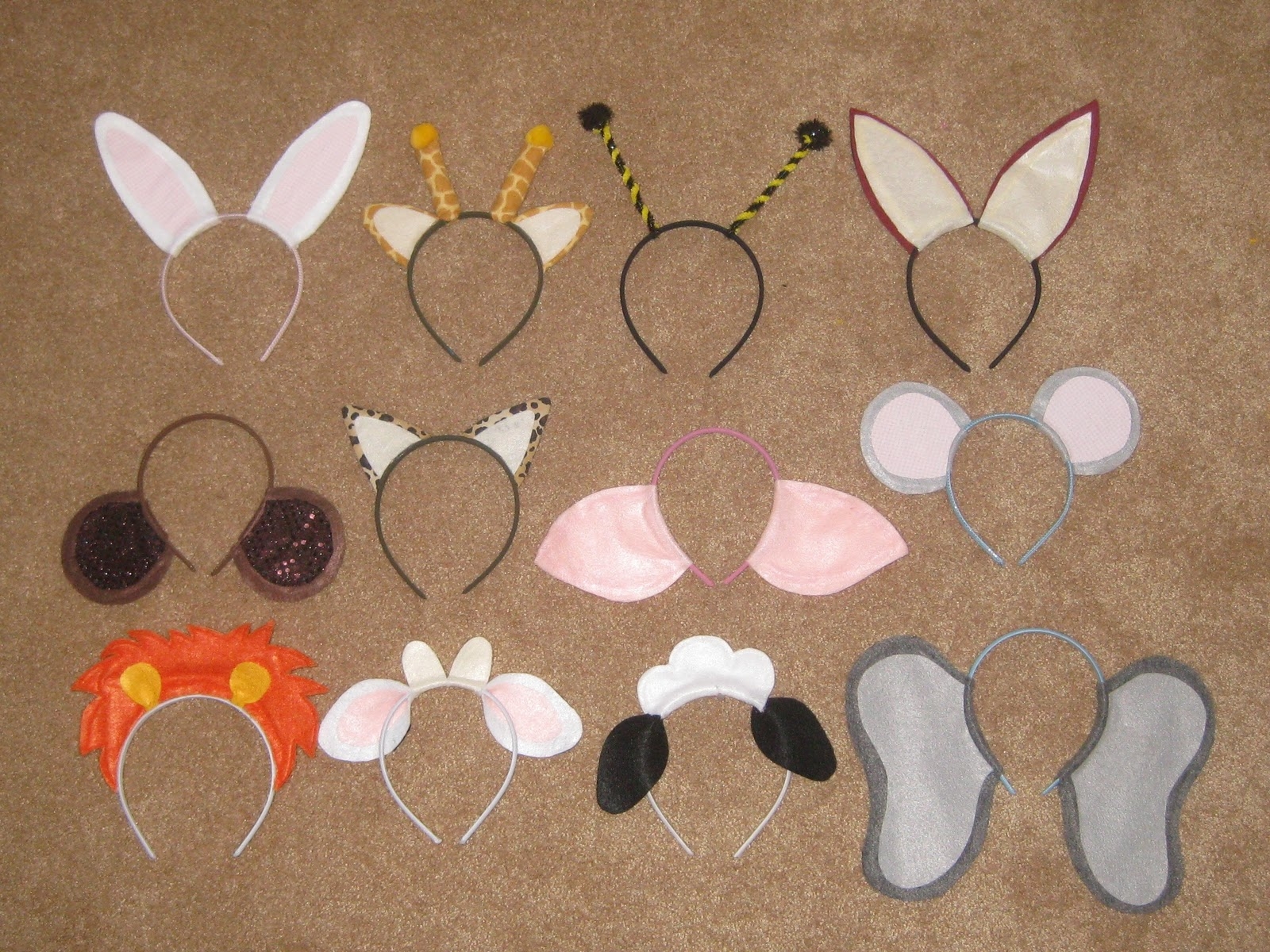 Printable Chipmunk Ears Template