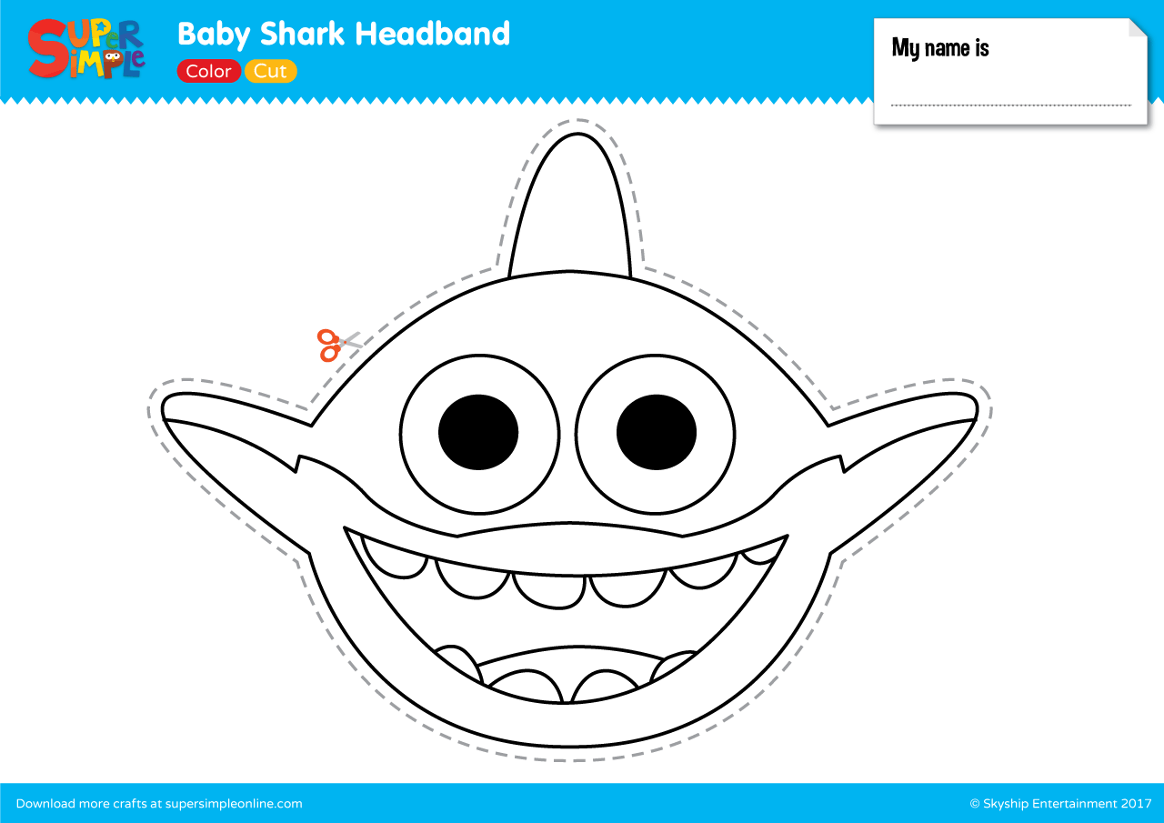 Printable Shark Head Template