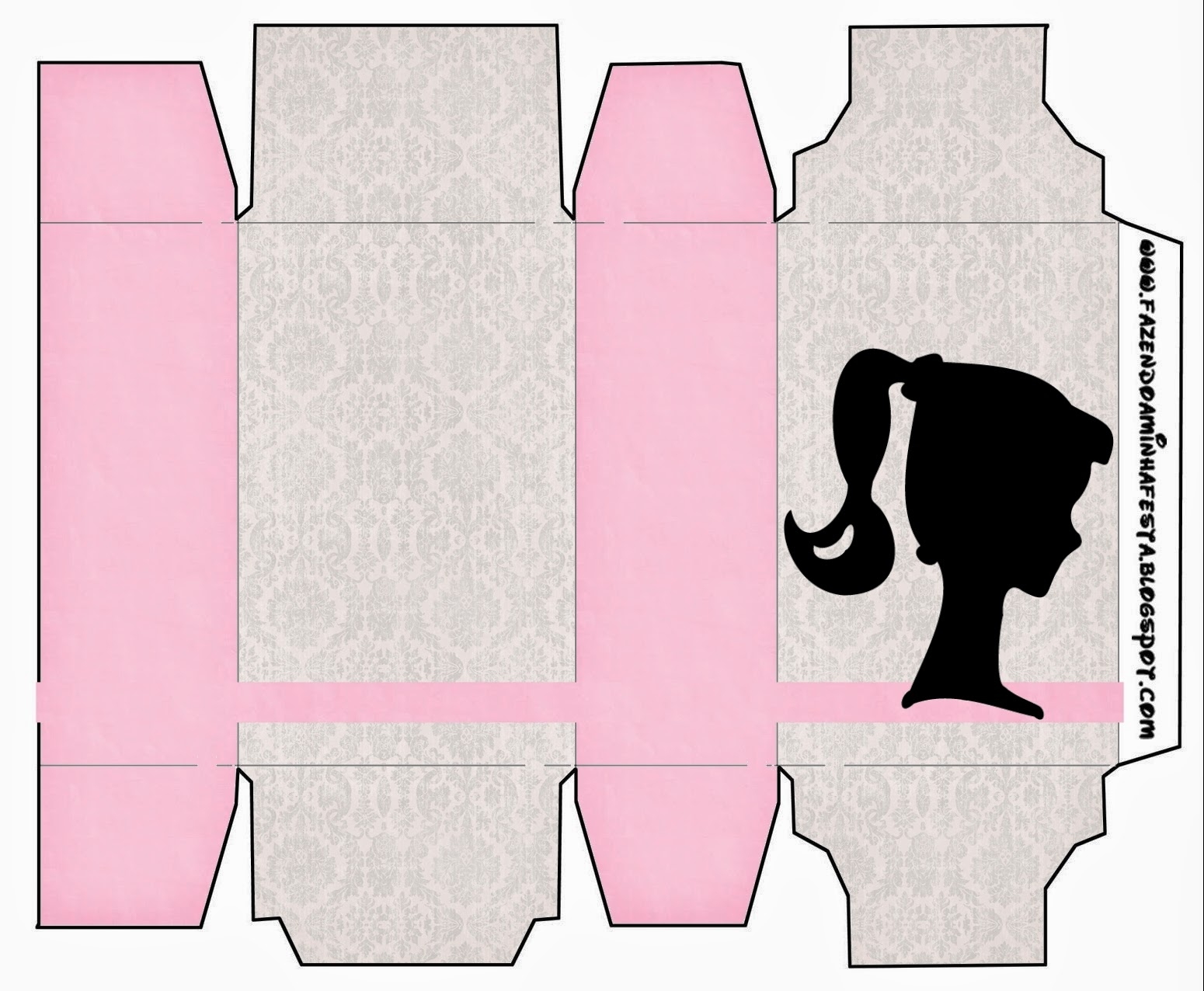 Printable Barbie Box Template