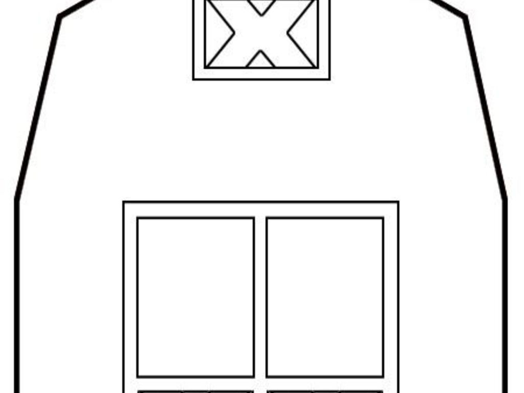 Barn Template Printable Free