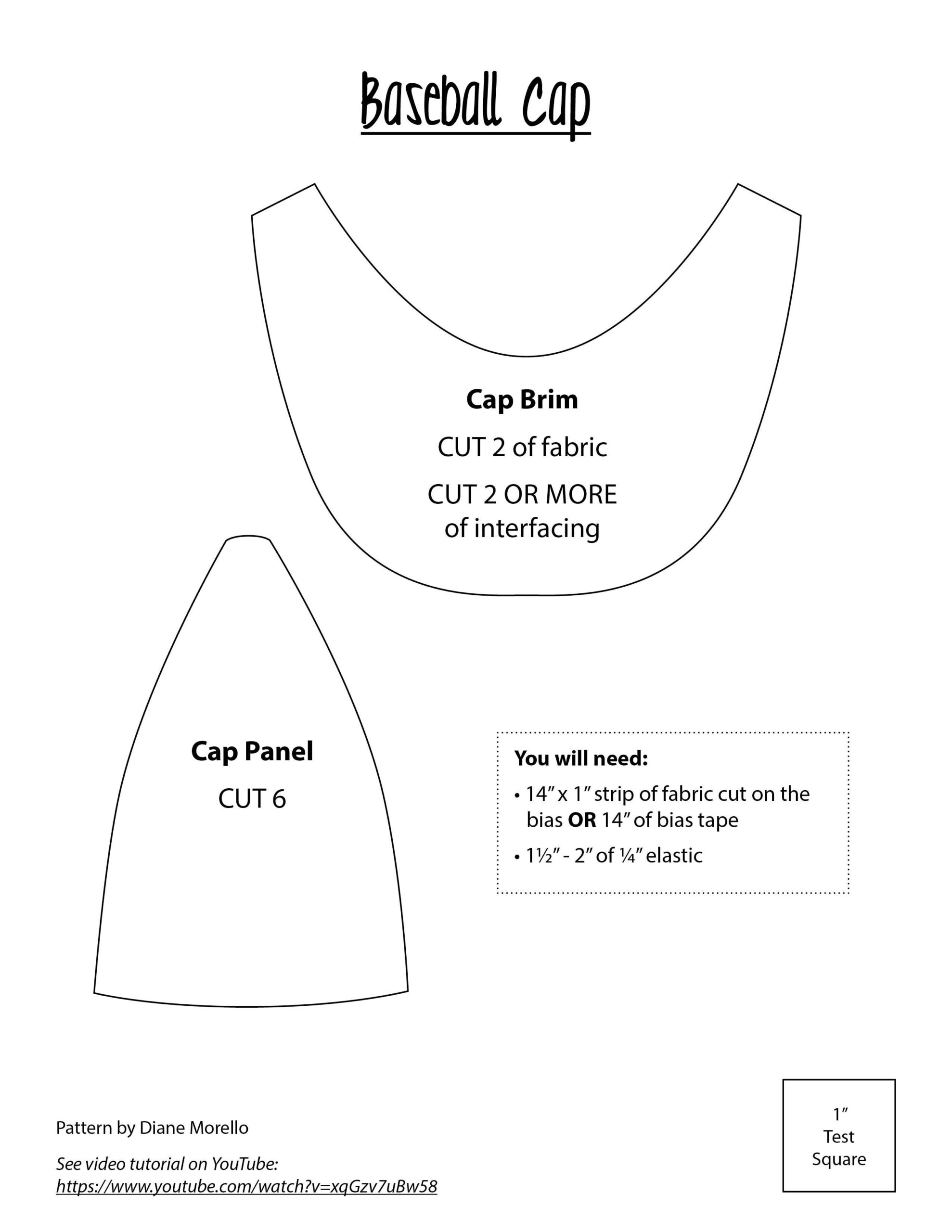 Baseball Cap Hat Patterns To Sew Sewing Doll Clothes American Girl Doll Clothes Patterns