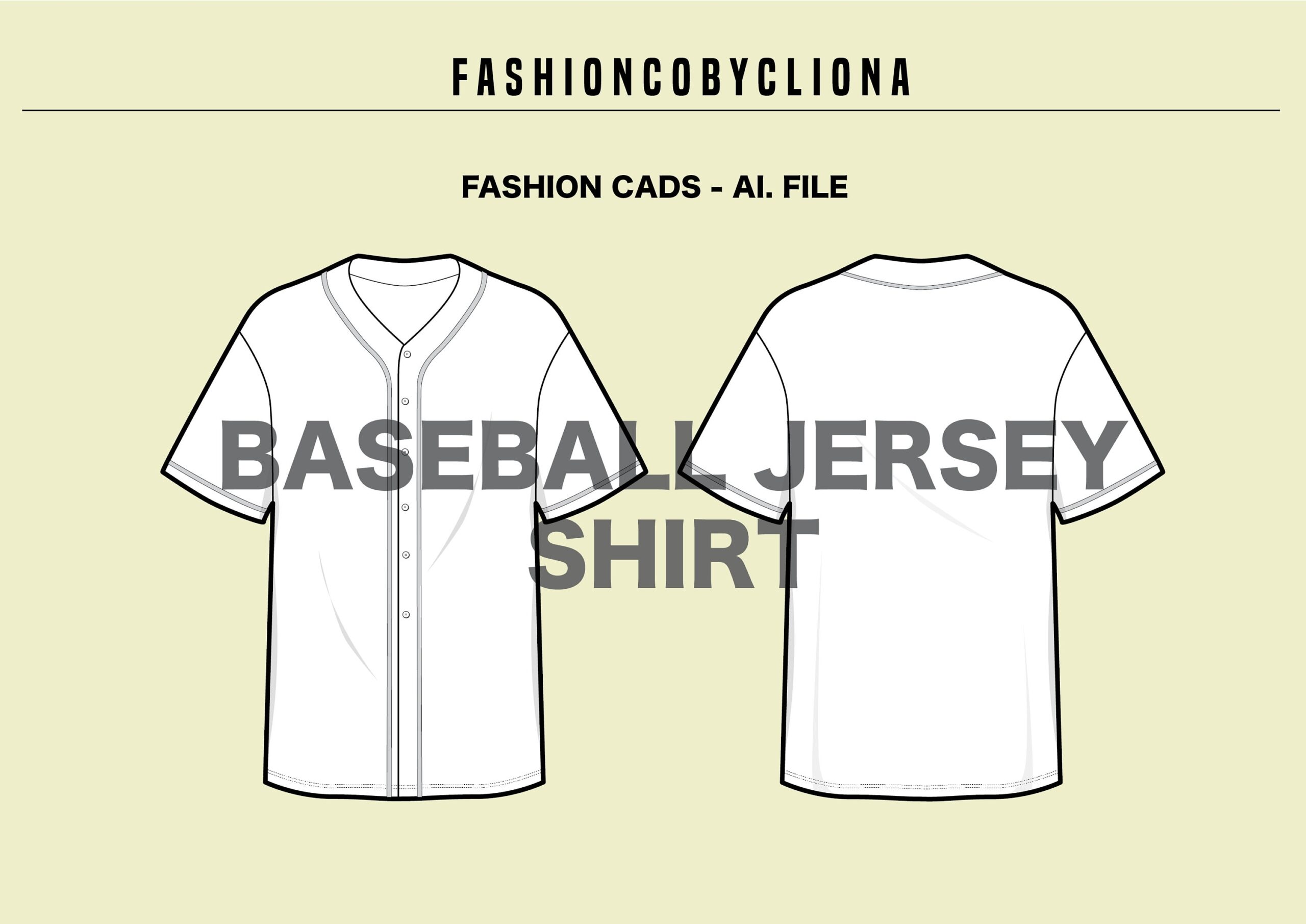 Printable Blank Baseball Jersey Template