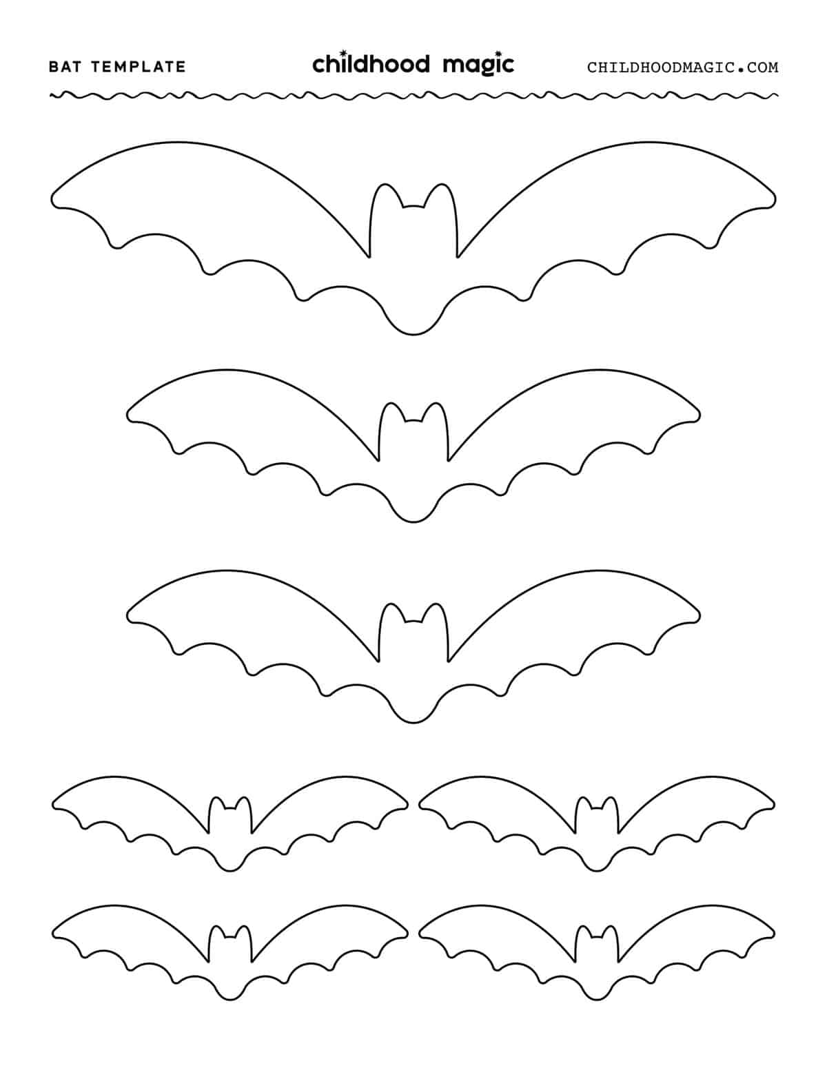 Free Bat Template Printable