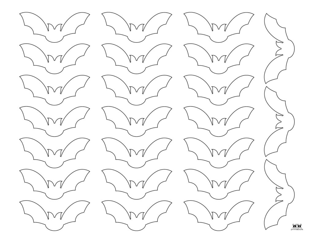 Small Bat Template Printable