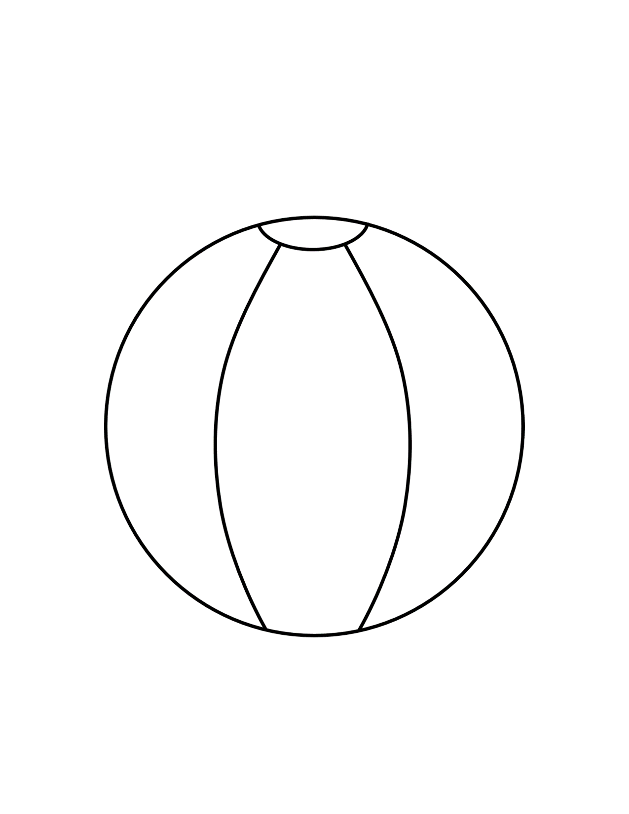 Printable Beach Ball Template