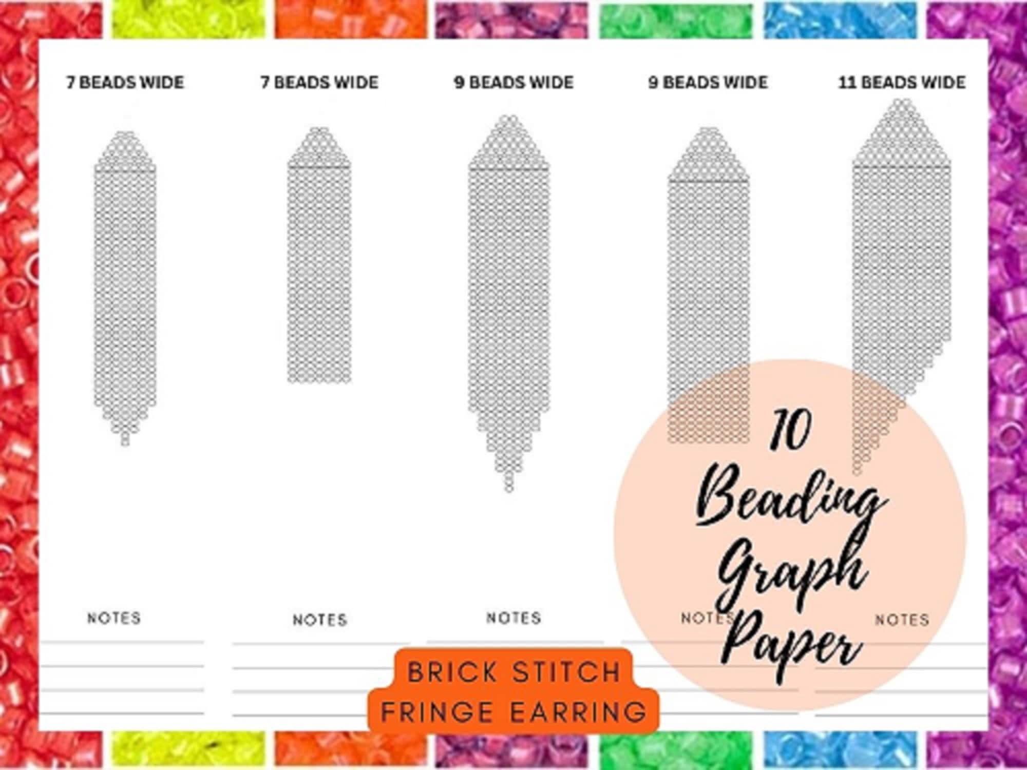 Earring Template Free Printable Brick Stitch Earring Graph Paper