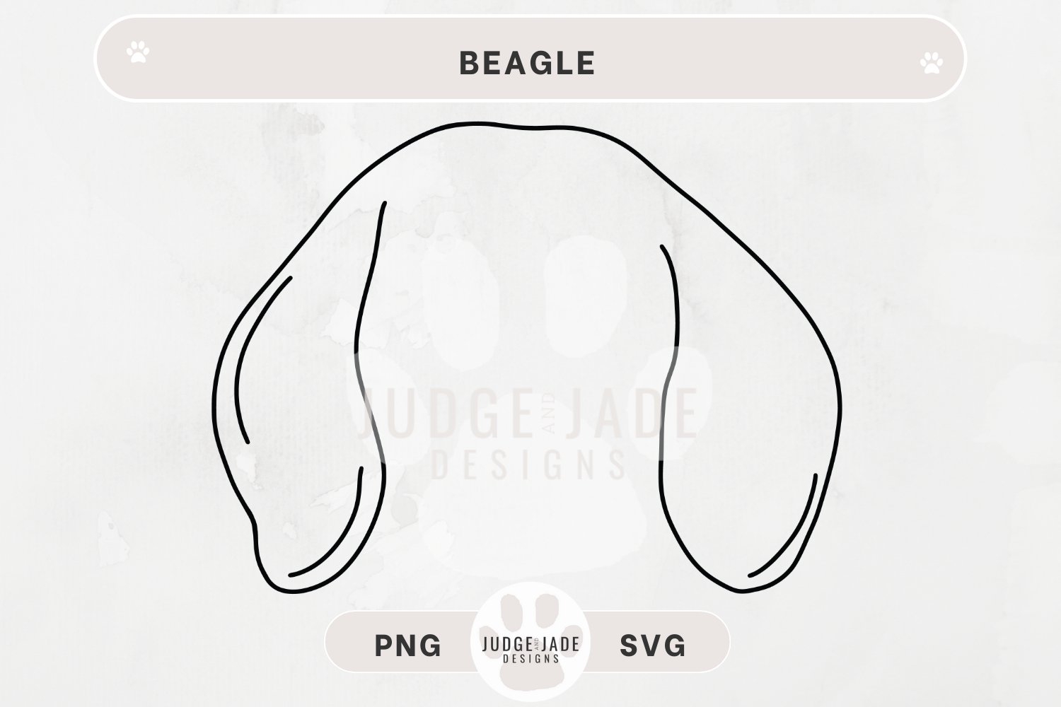 Printable Dog Ear Template
