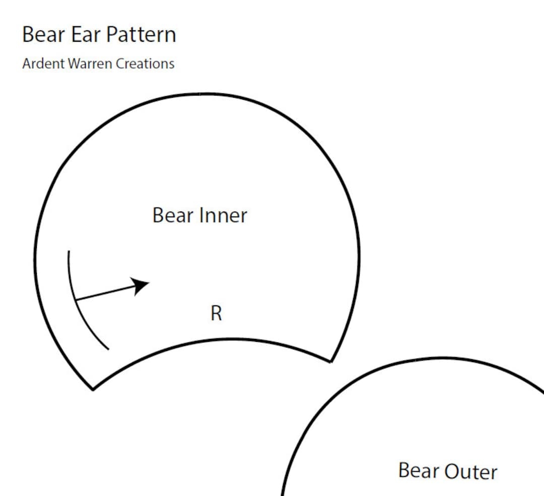 Printable Bear Ears Headband Template