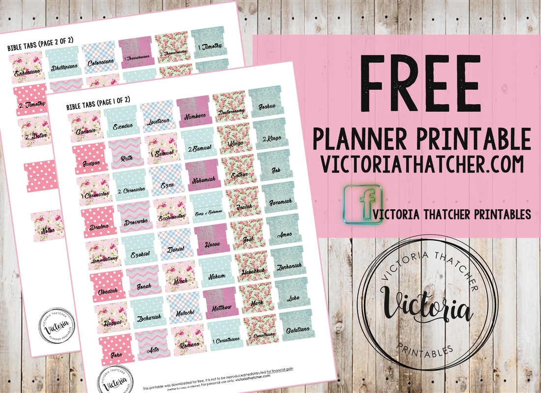 Printable Bible Tab Template