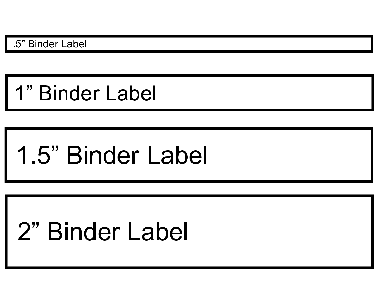 Free Printable Binder Spine Template