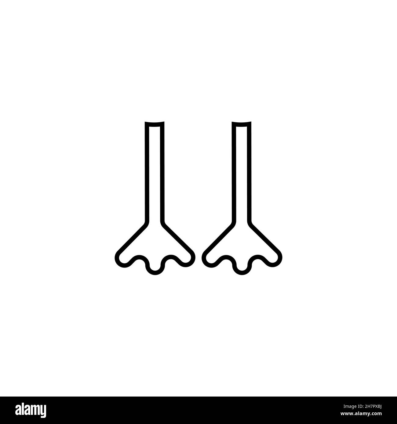 Bird Footprint Pattern Cut Out Stock Images Pictures Alamy