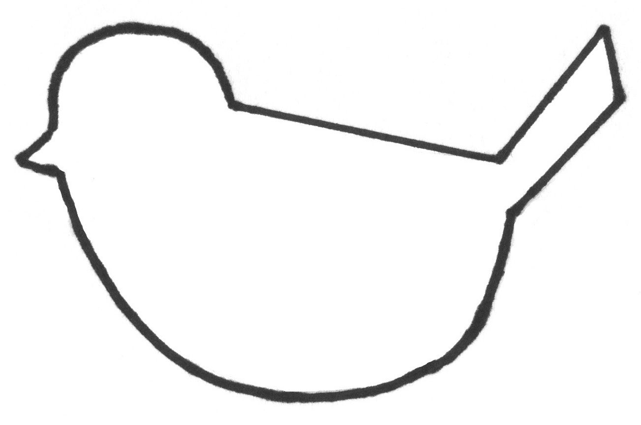 Bird Pattern Cut Out Bird Template Bird Nest Craft Bird Outline