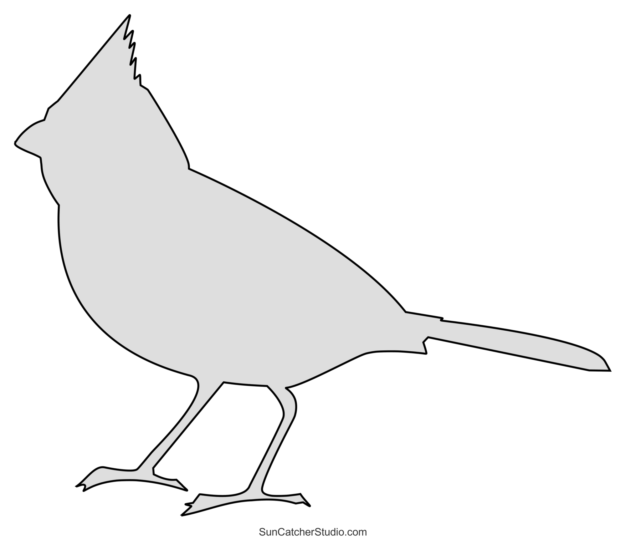 Free Printable Cardinal Template
