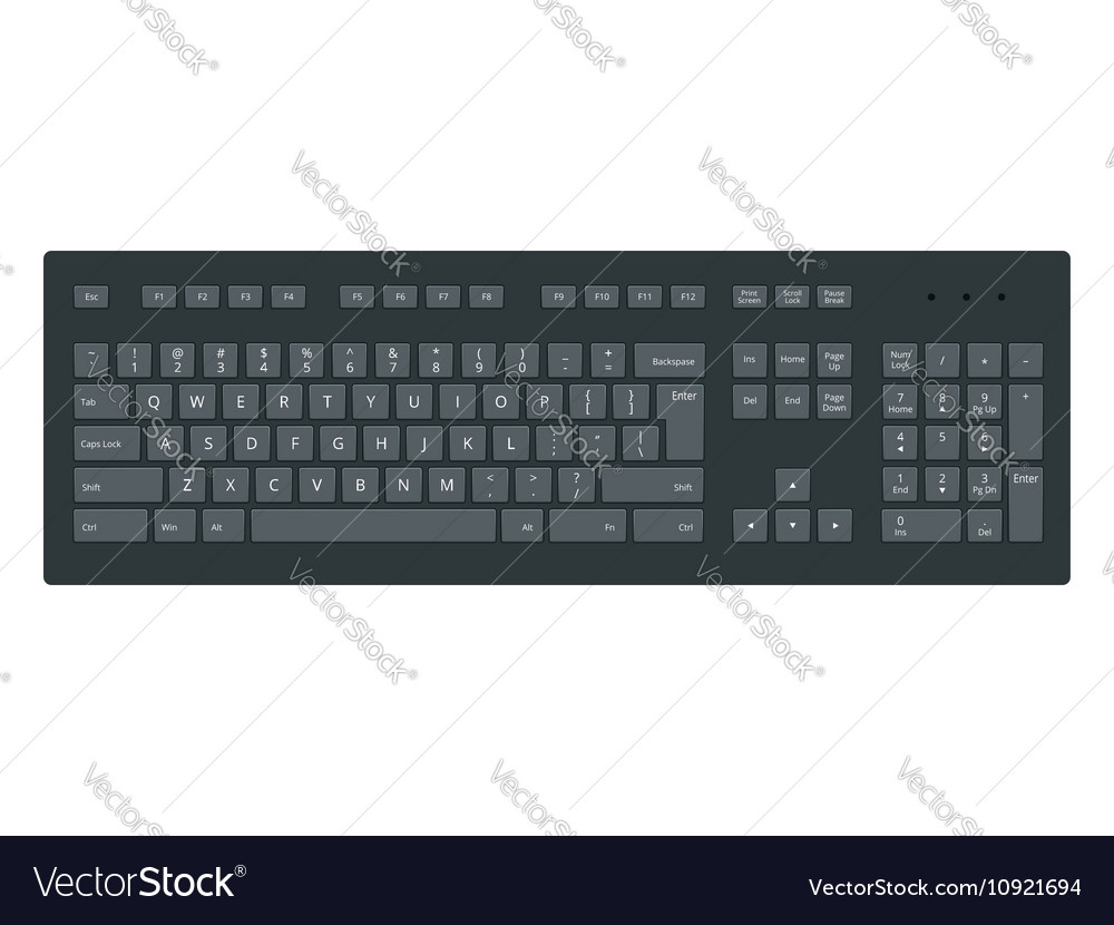 Full Size Printable Keyboard Template