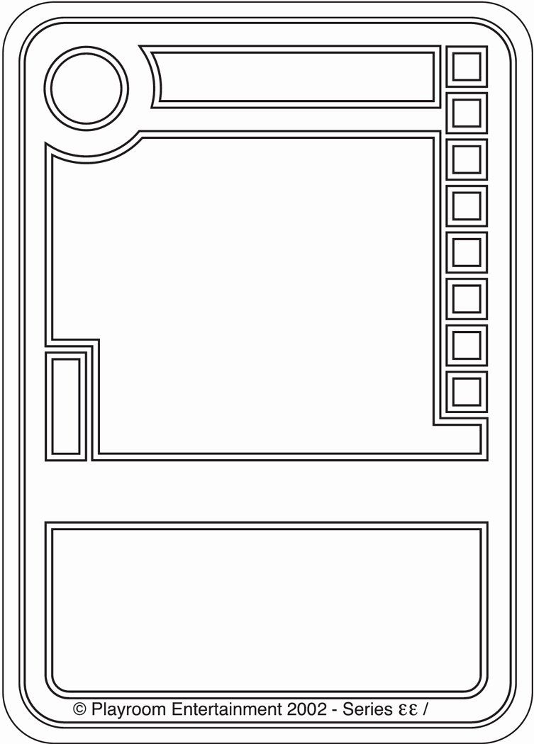 Printable Blank Trading Card Template