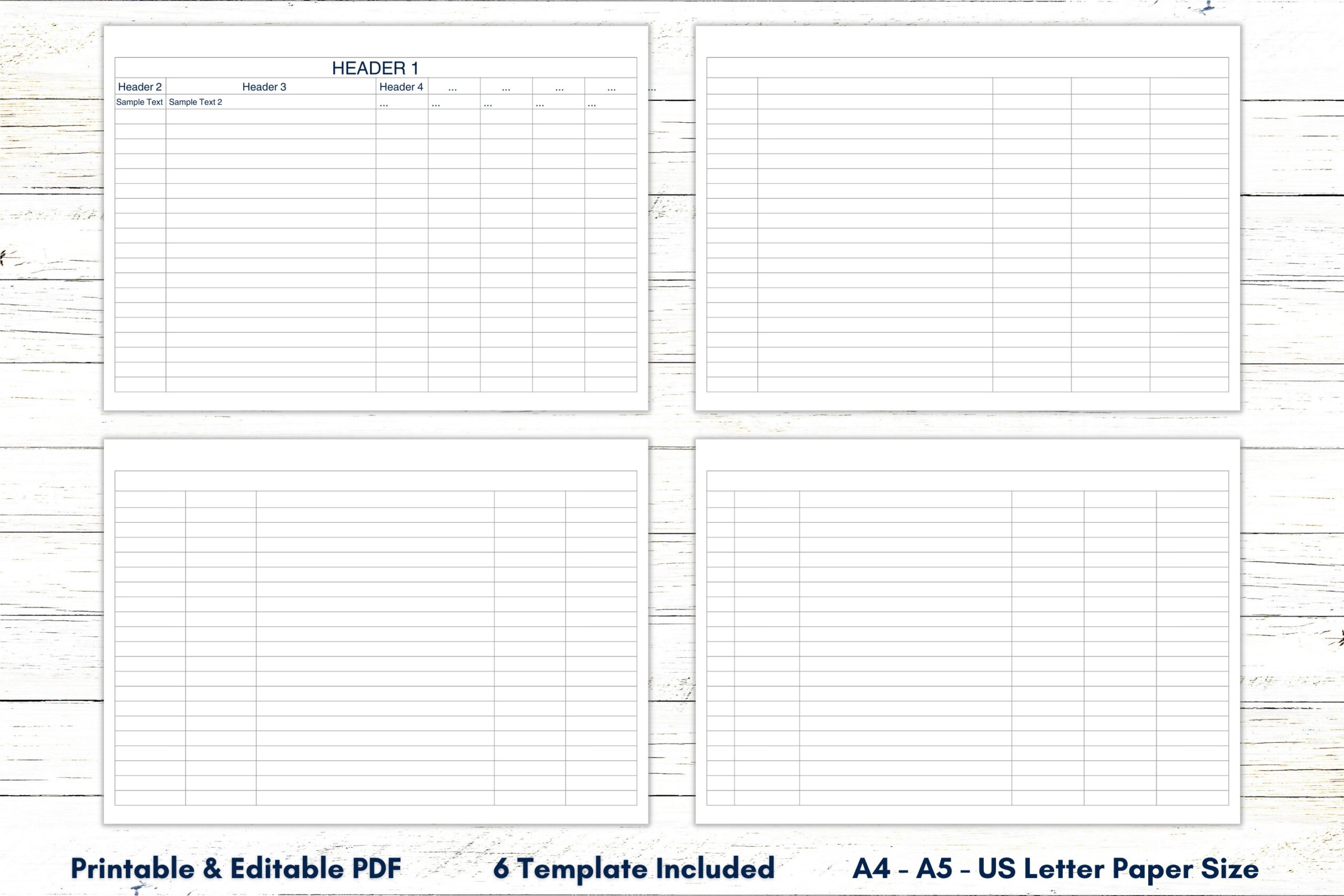 Blank Columns Chart Sheet Printable Editable Blank Worksheet Fillable Blank Columns Table PDF Blank Columns Template Lined Blank Columns Etsy