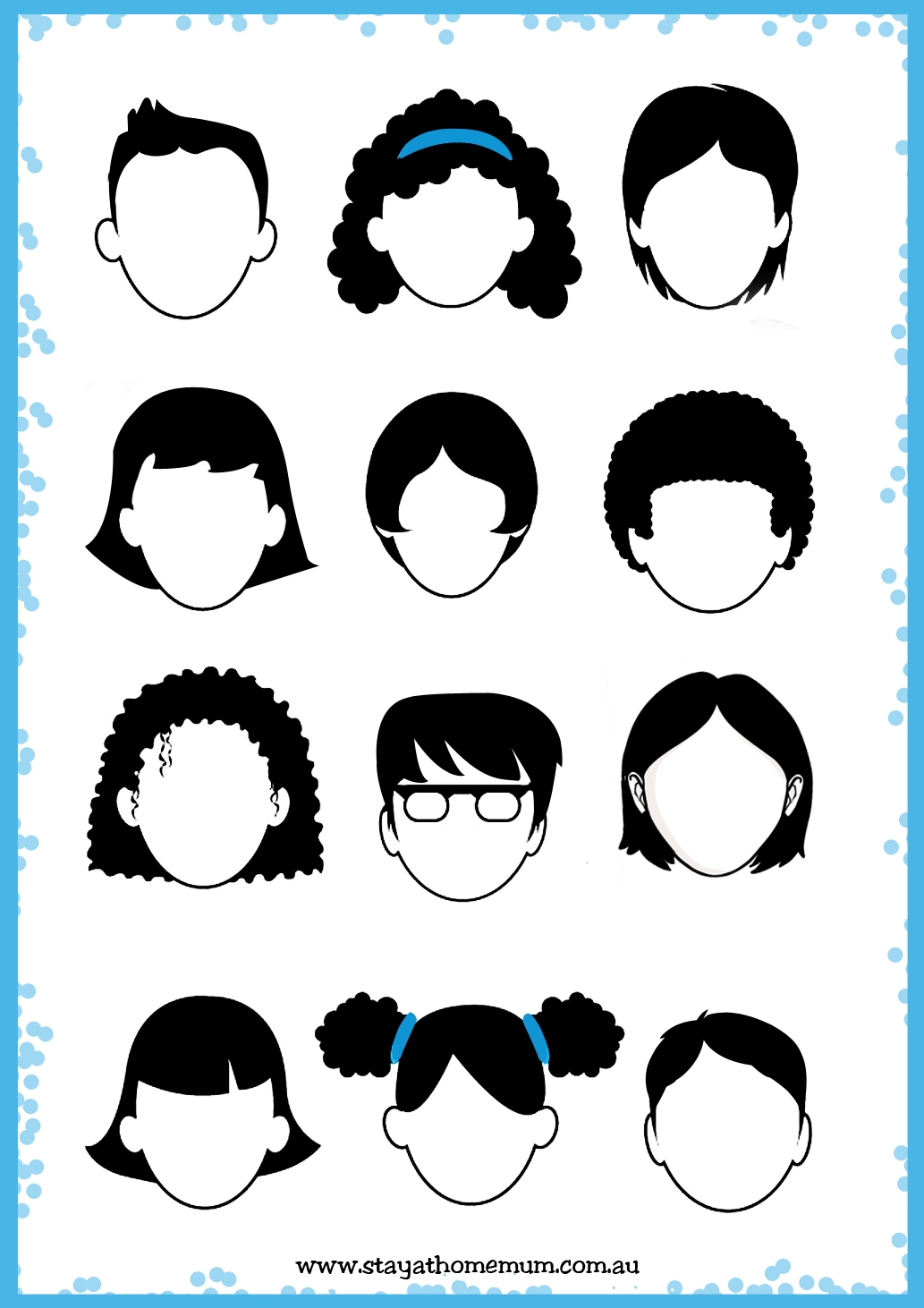 Free Printable Face Template