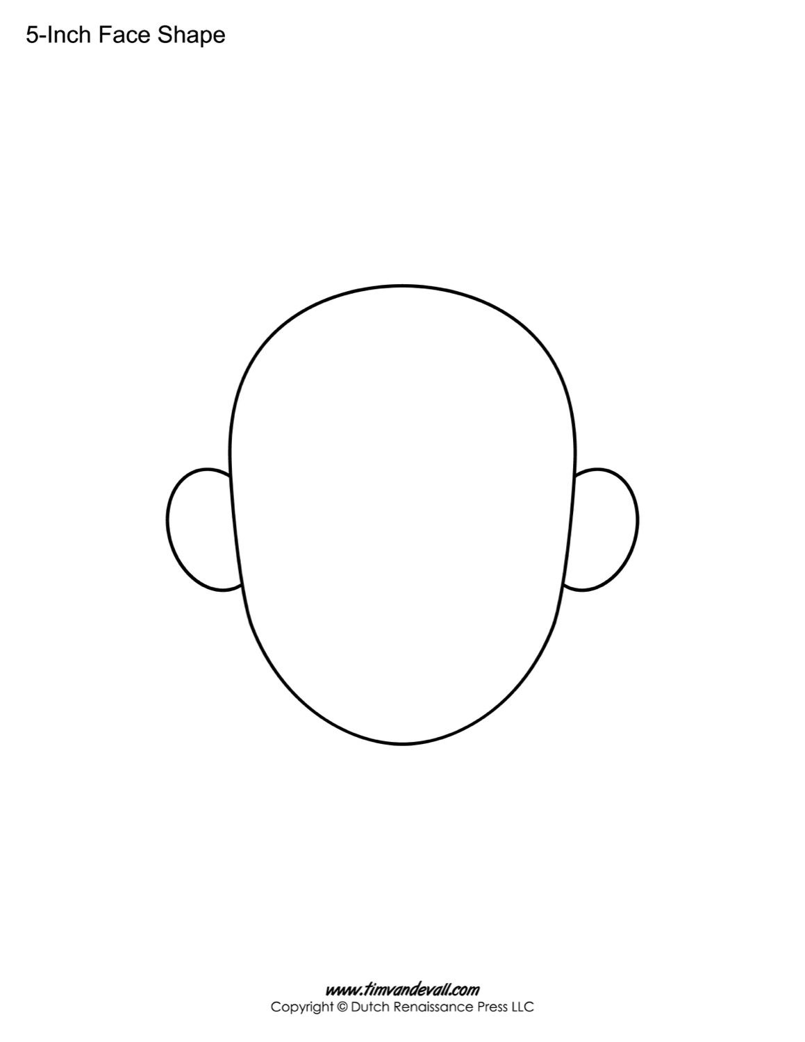 Self Portrait Template Free Printable
