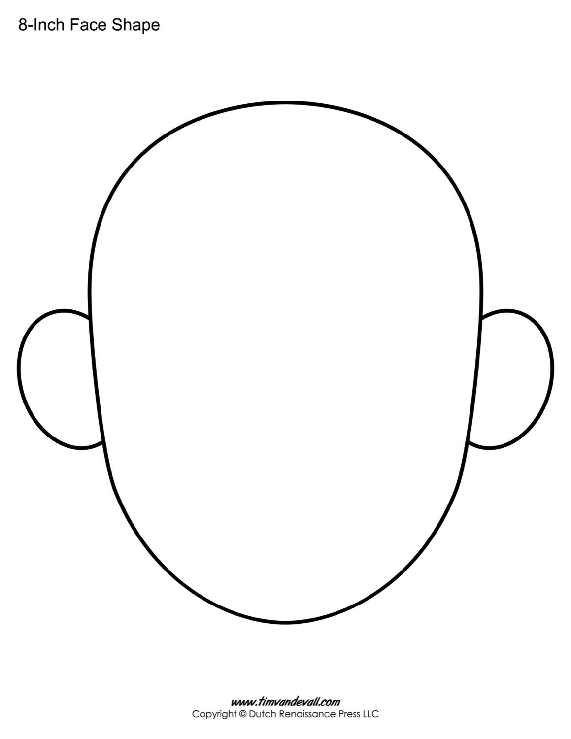 Printable Self Portrait Template