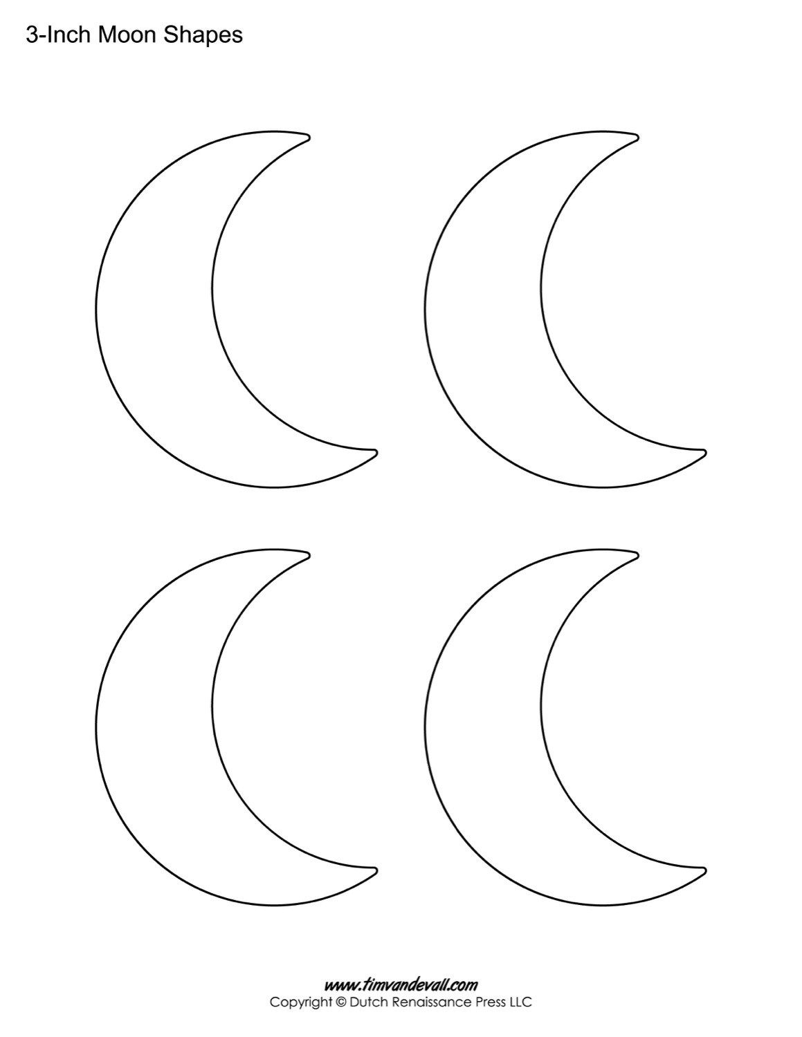 Crescent Moon And Star Printable Template