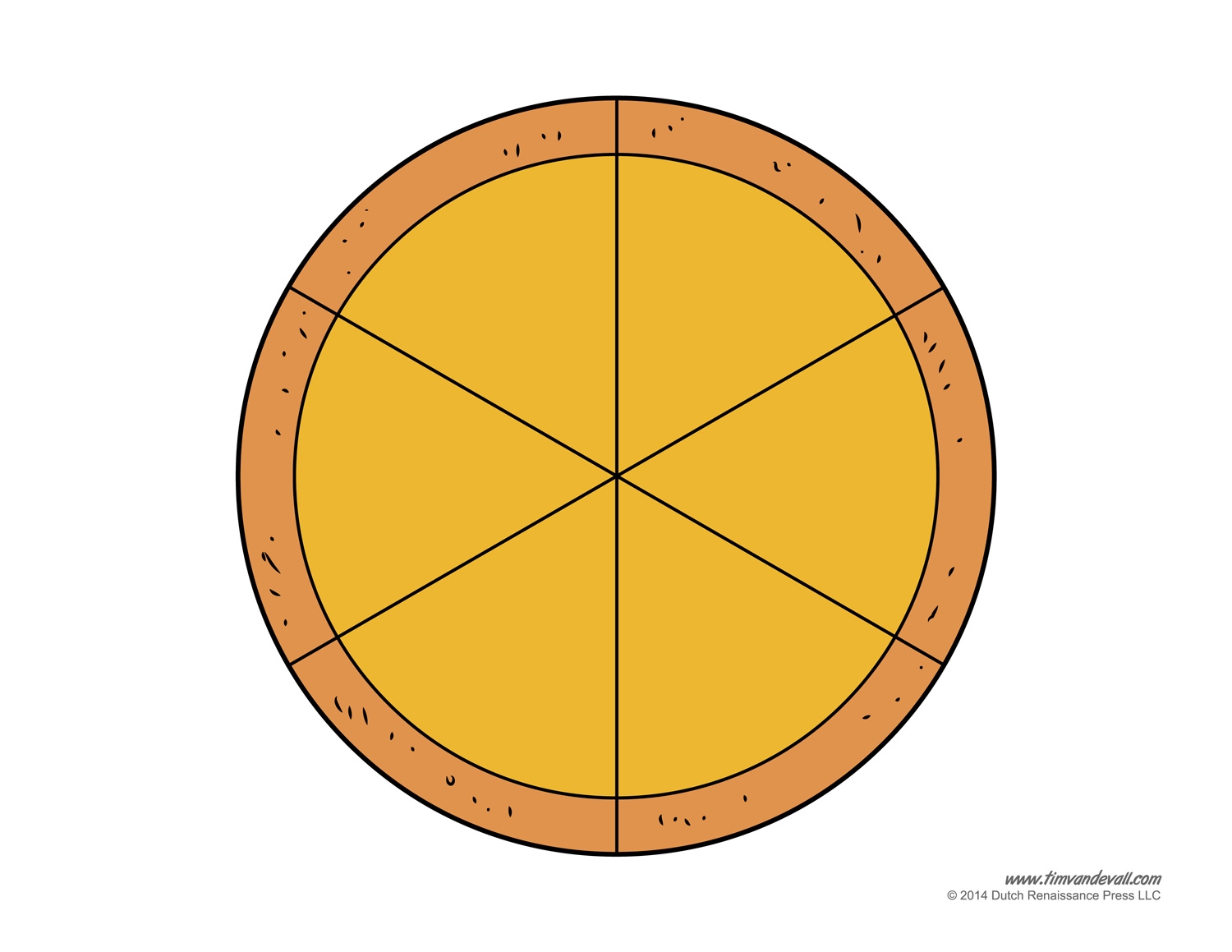 Printable Pizza Craft Template