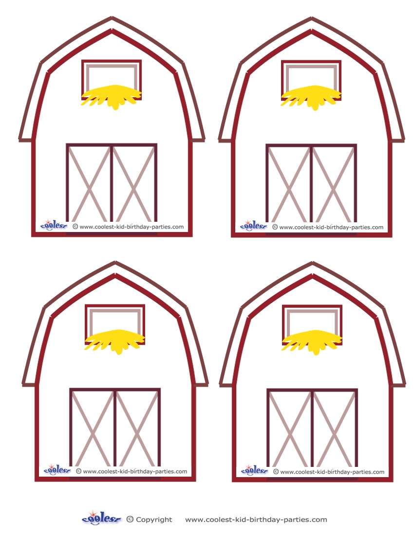 Barn Template Printable Free