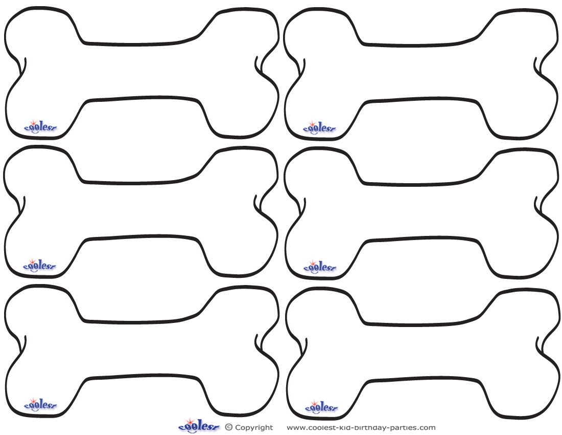 Blank Printable Dog Bone Thank You Cards Coolest Free Printables