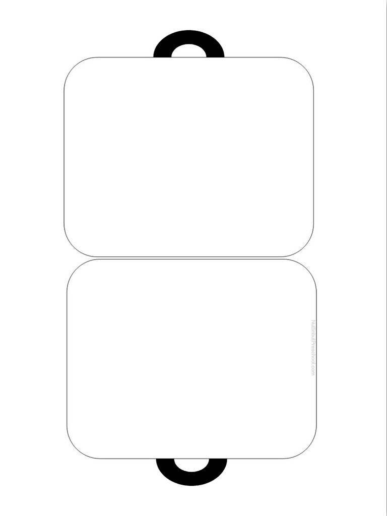 Free Printable Paper Suitcase Template
