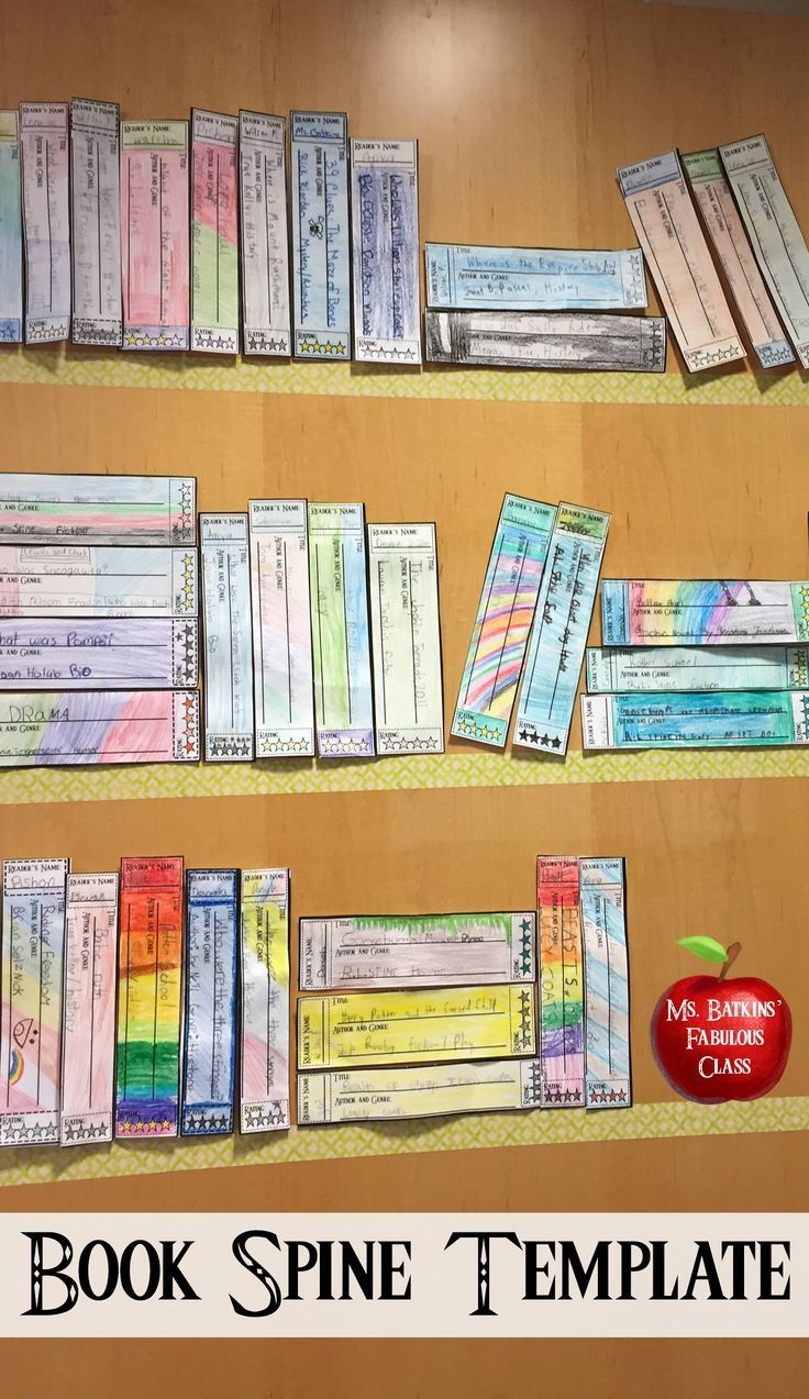 Printable Book Spine Template