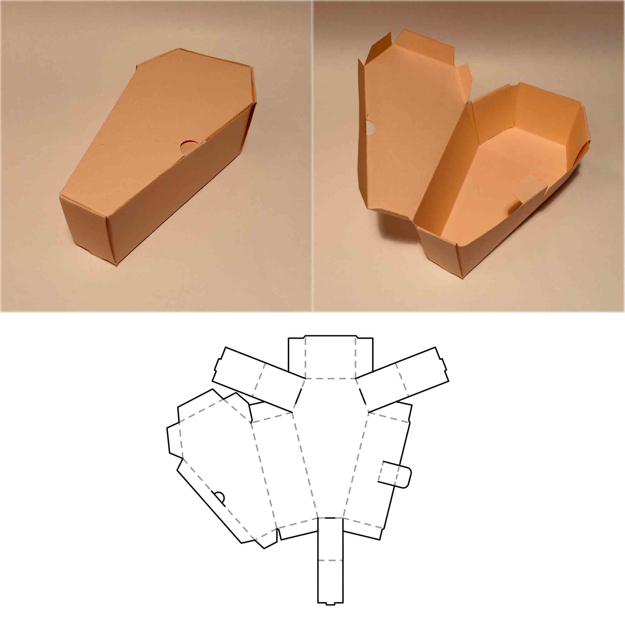 Printable Coffin Box Templates