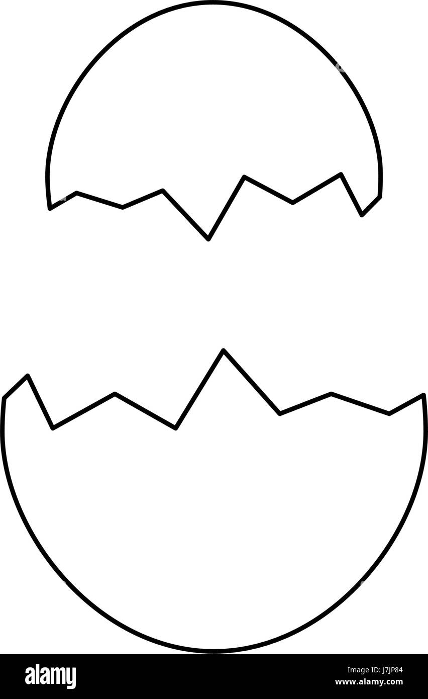 Cracked Egg Template Printable