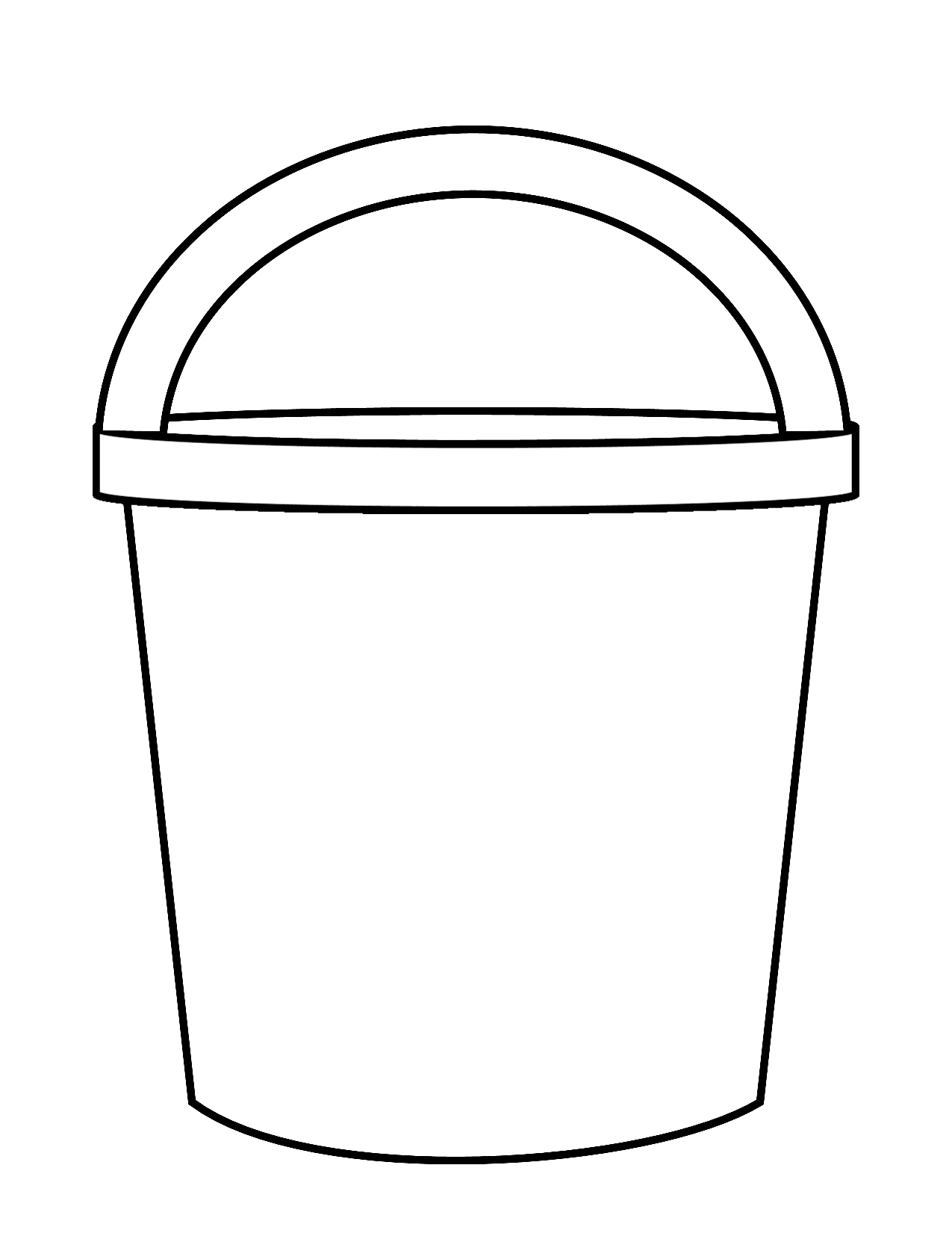 Bucket FREE Printable Template Planerium
