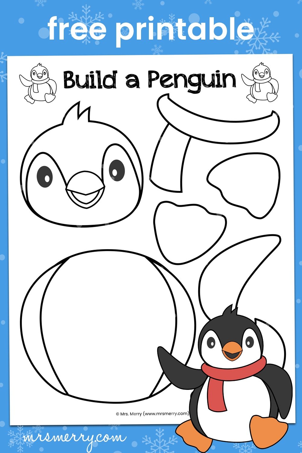 Free Printable Penguin Template