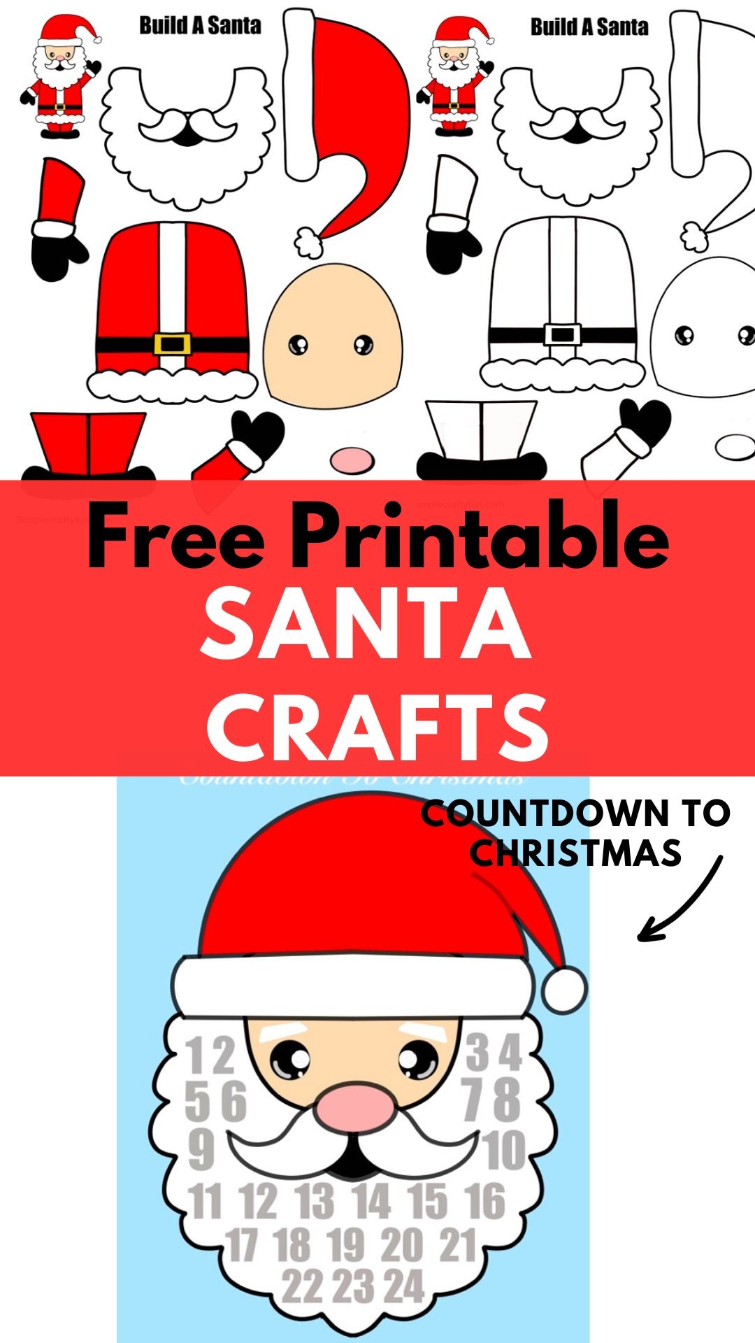 Printable Santa Craft Template