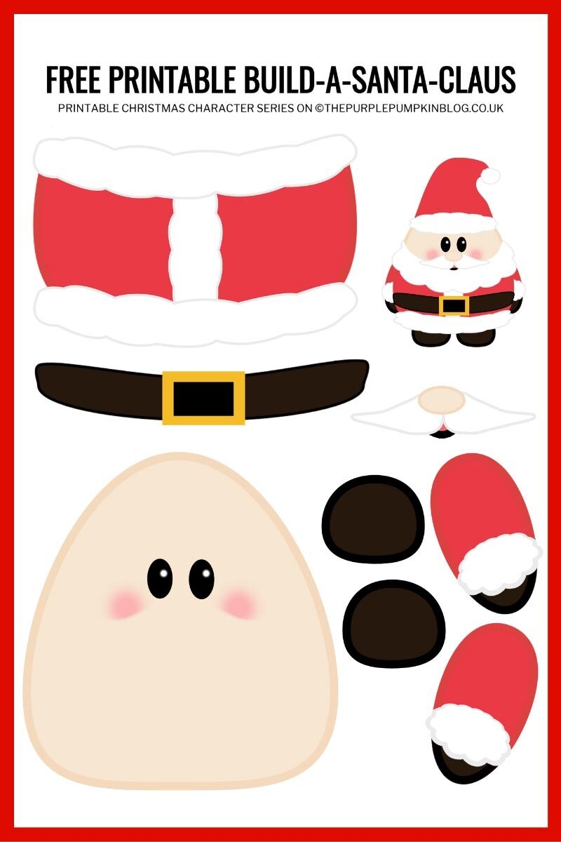 Santa Face Printable Template
