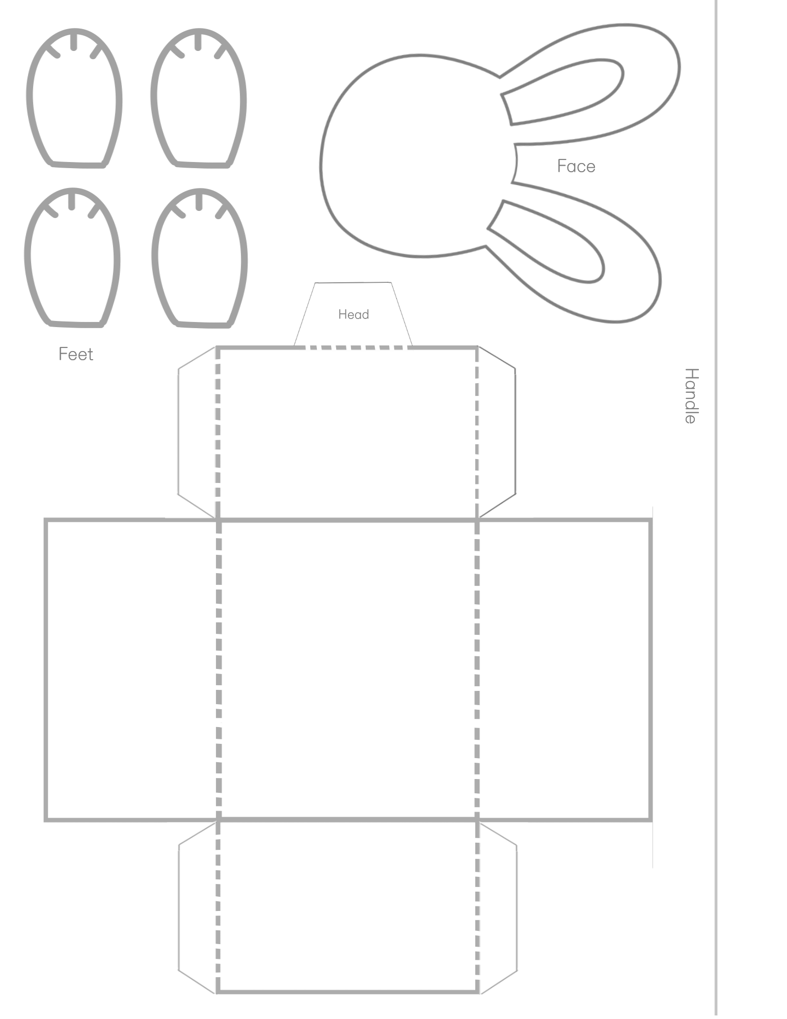Paper Basket Template Printable