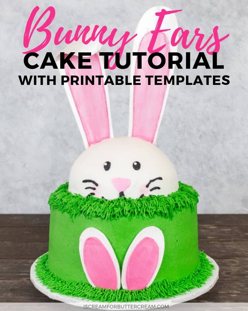 Printable Bunny Cake Template