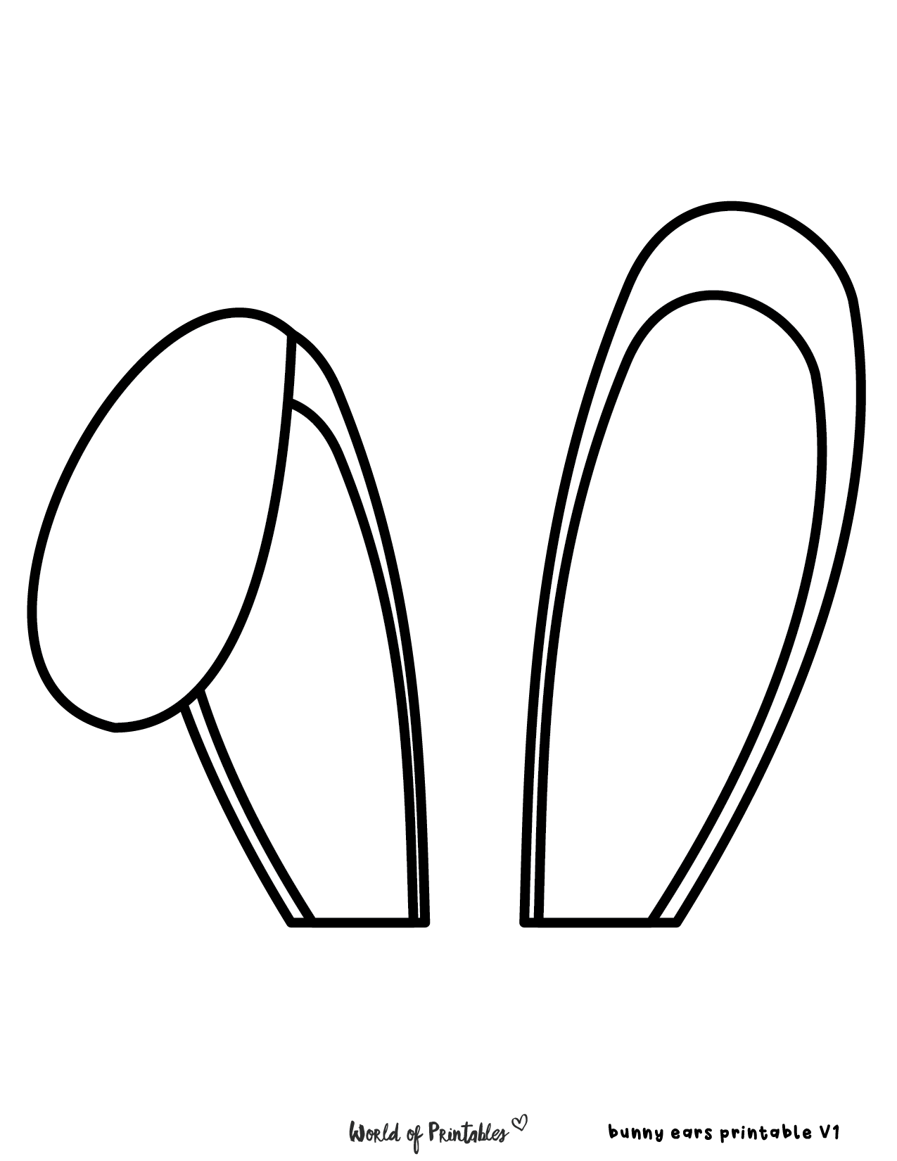 Bunny Ears Template Express Your Easter Spirit 