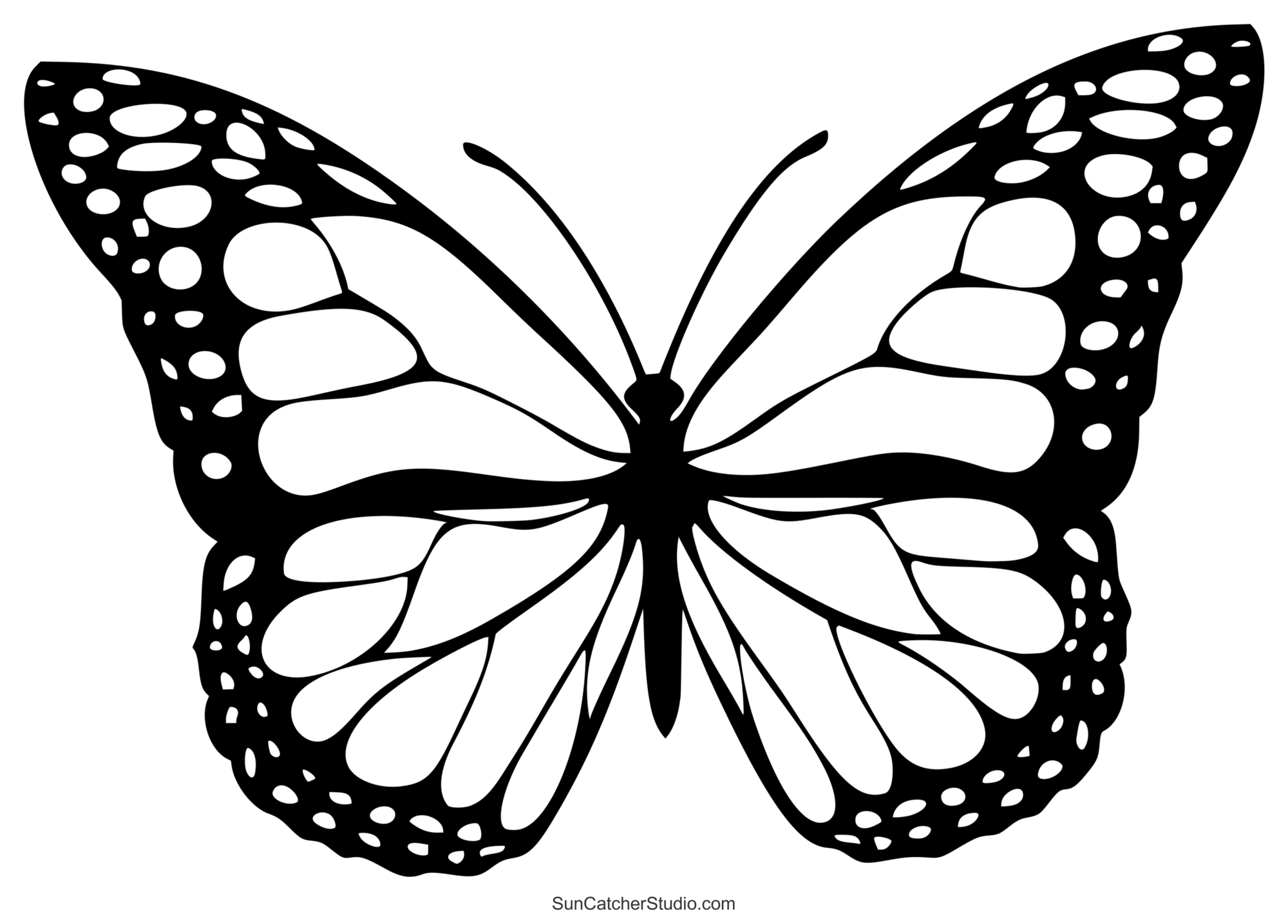 Butterfly SVG Files Printable Templates Patterns Clipart DIY Projects Patterns Monograms Designs Templates