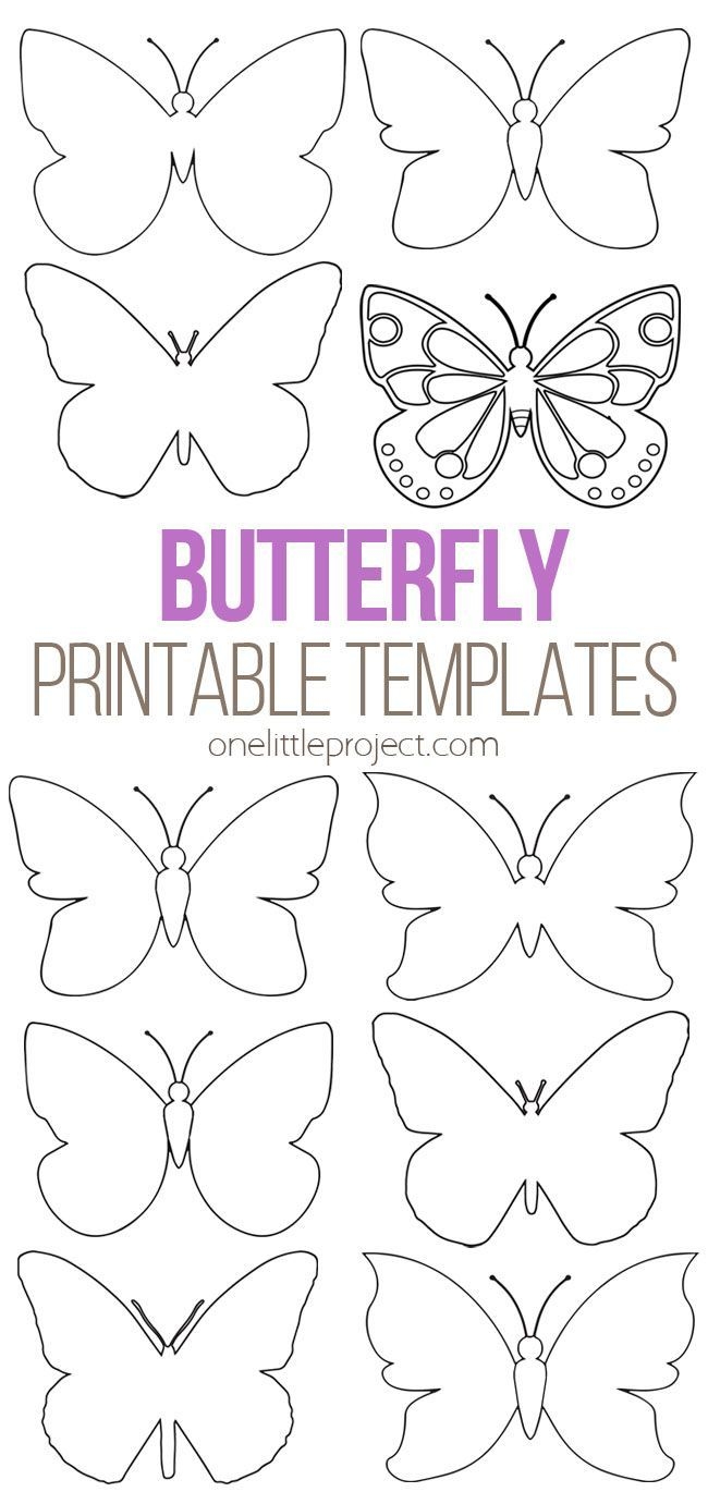 Free Printable Butterfly Templates