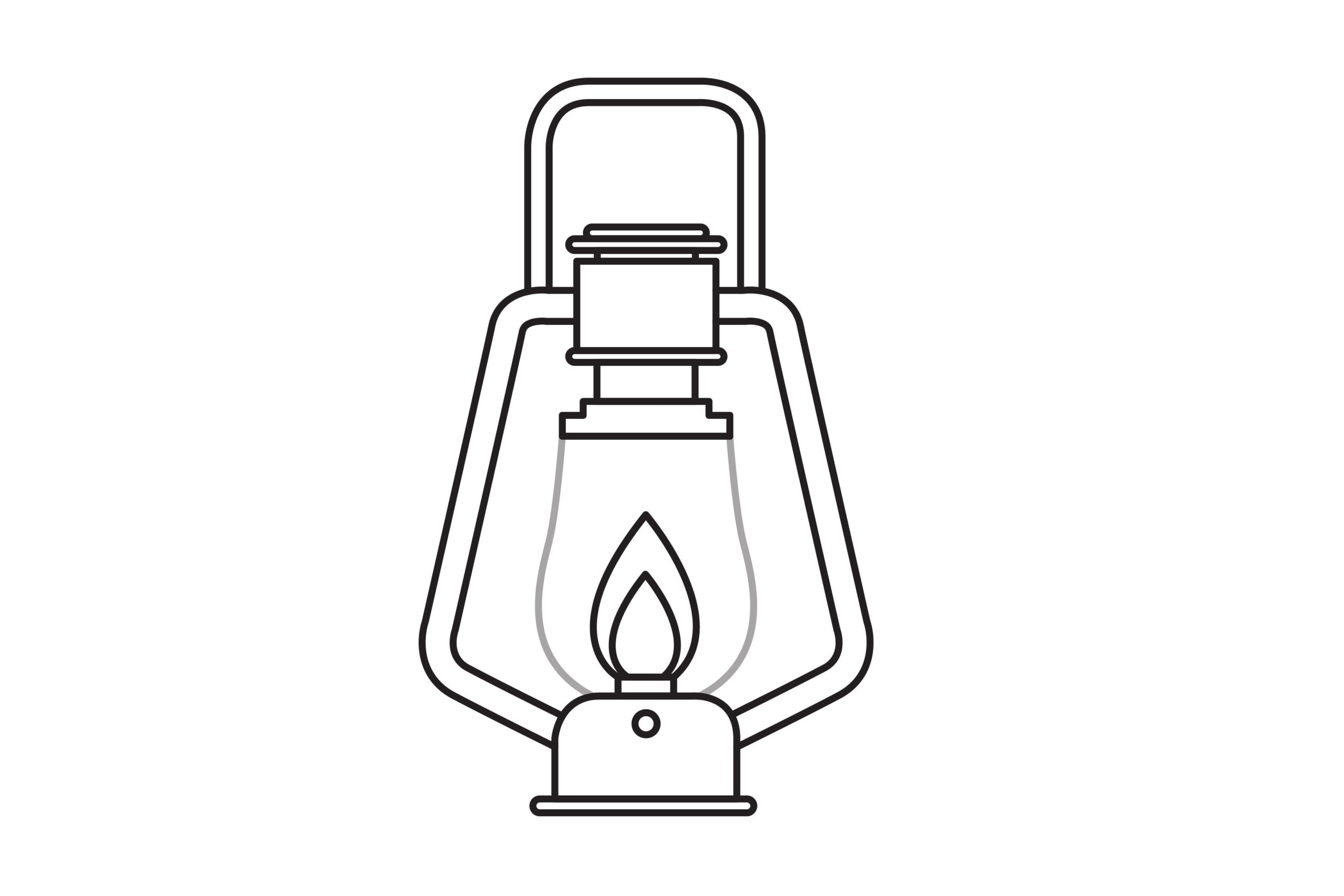 Camping Lantern Template Printable